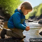 Home 22 지구과학자 연구 주제 선정법 - **Prompt:** A curious Dutch child, approximately 7-9 years old, wearing sturdy outdoor clothing suit...